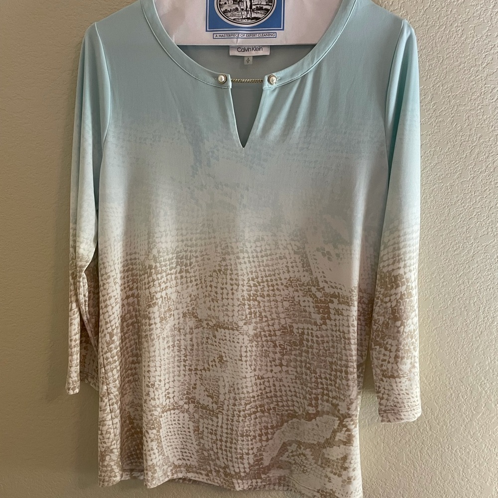 Calvin Klein Blouse, with hardware - Size Small